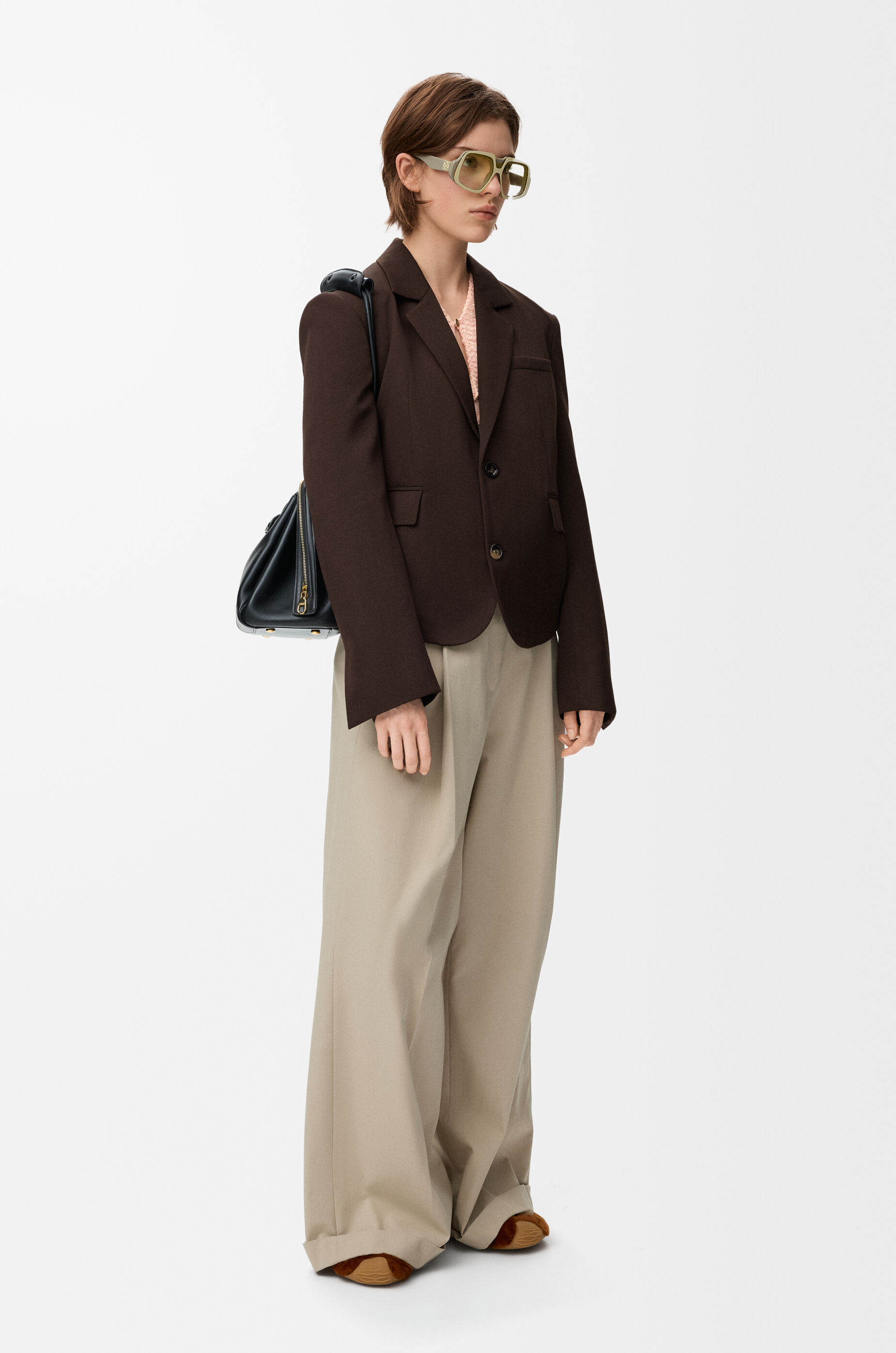 Tailored jacket in wool Brown - LOEWE Tailored jacket in wool Brown - LOEWE