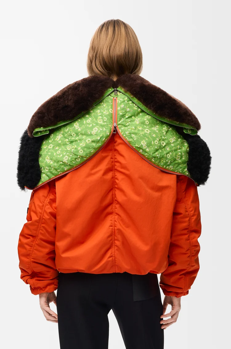 LOEWE Chaqueta bomber en tejido técnico Naranja