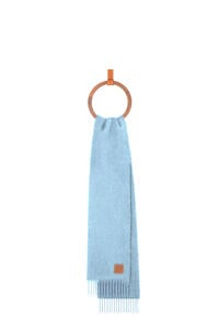 LOEWE Scarf in mohair and wool Baby Blue