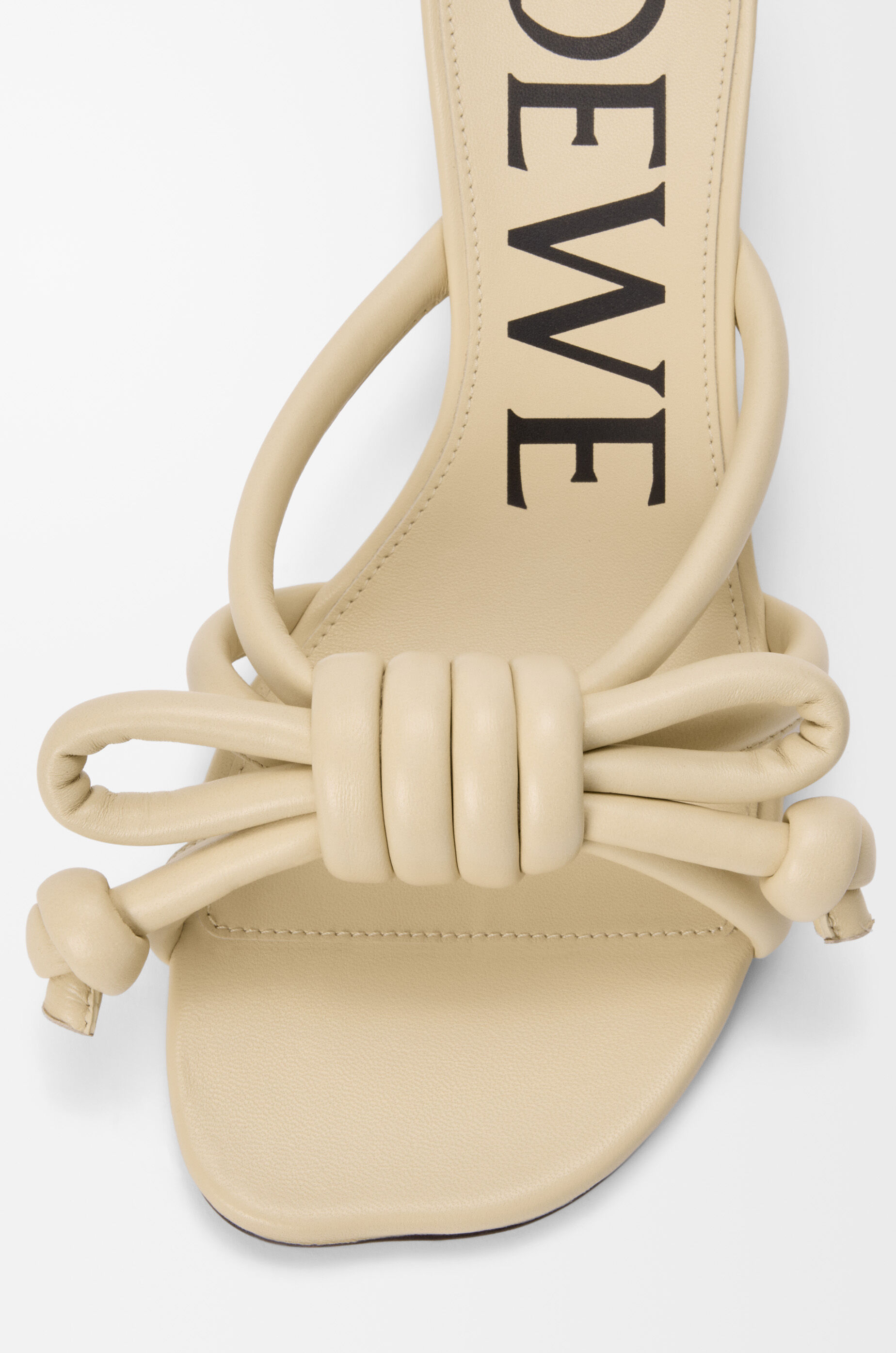 Flamenco Knot sandal in lambskin Beige - LOEWE USA Official Website