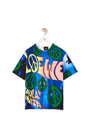 LOEWE Paula's peace print T-shirt in cotton Multicolor