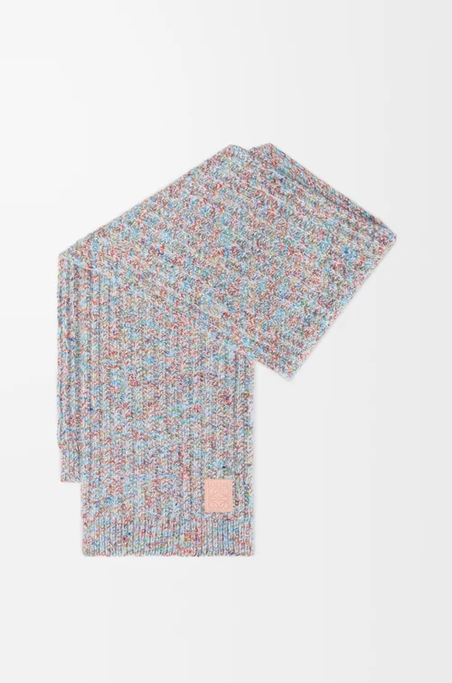 LOEWE Bufanda en mezcla de lana y cashmere Multicolor