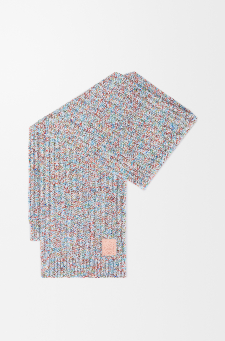 LOEWE Bufanda en mezcla de lana y cashmere Multicolor