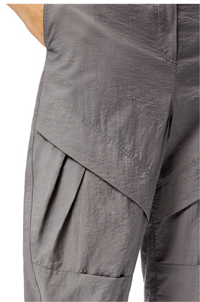 LOEWE 棉质褶裥长裤 Smoke Grey plp_rd
