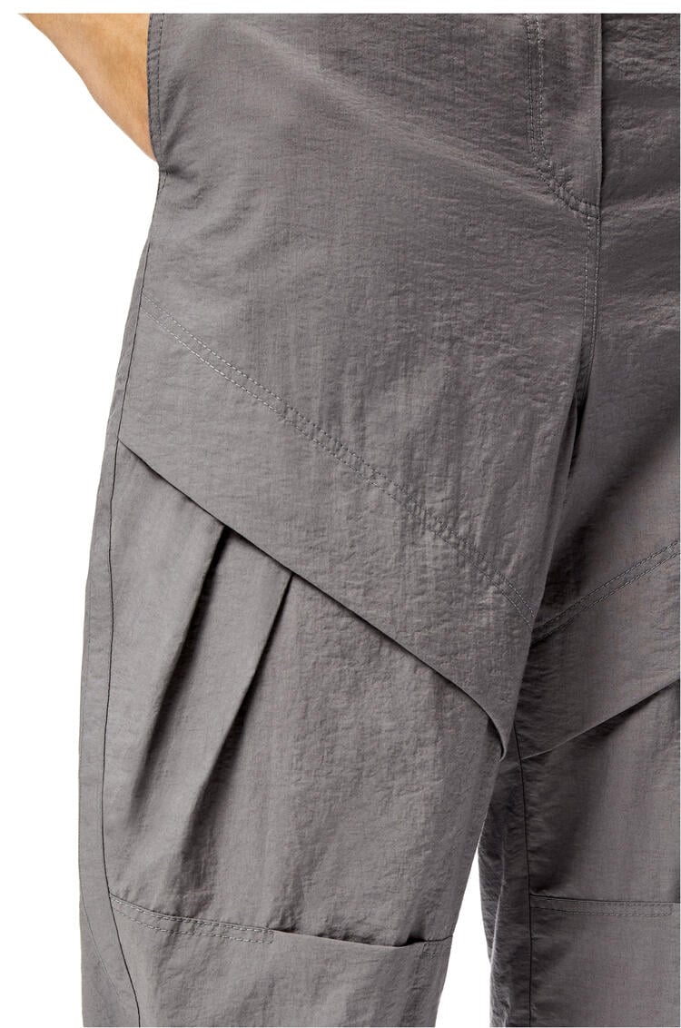 LOEWE 棉质褶裥长裤 Smoke Grey pdp_rd