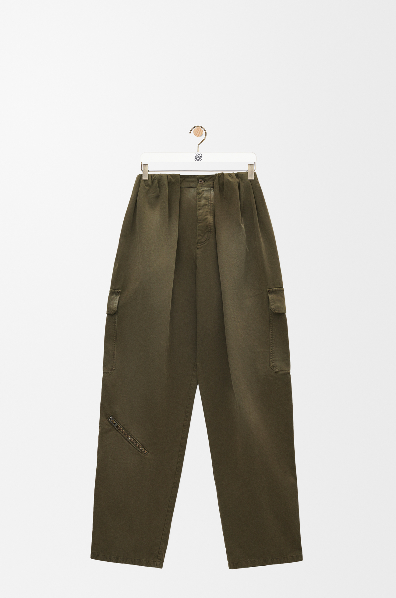 LOEWE バルーン カーゴ トラウザーズ（コットン） カーキグリーン
