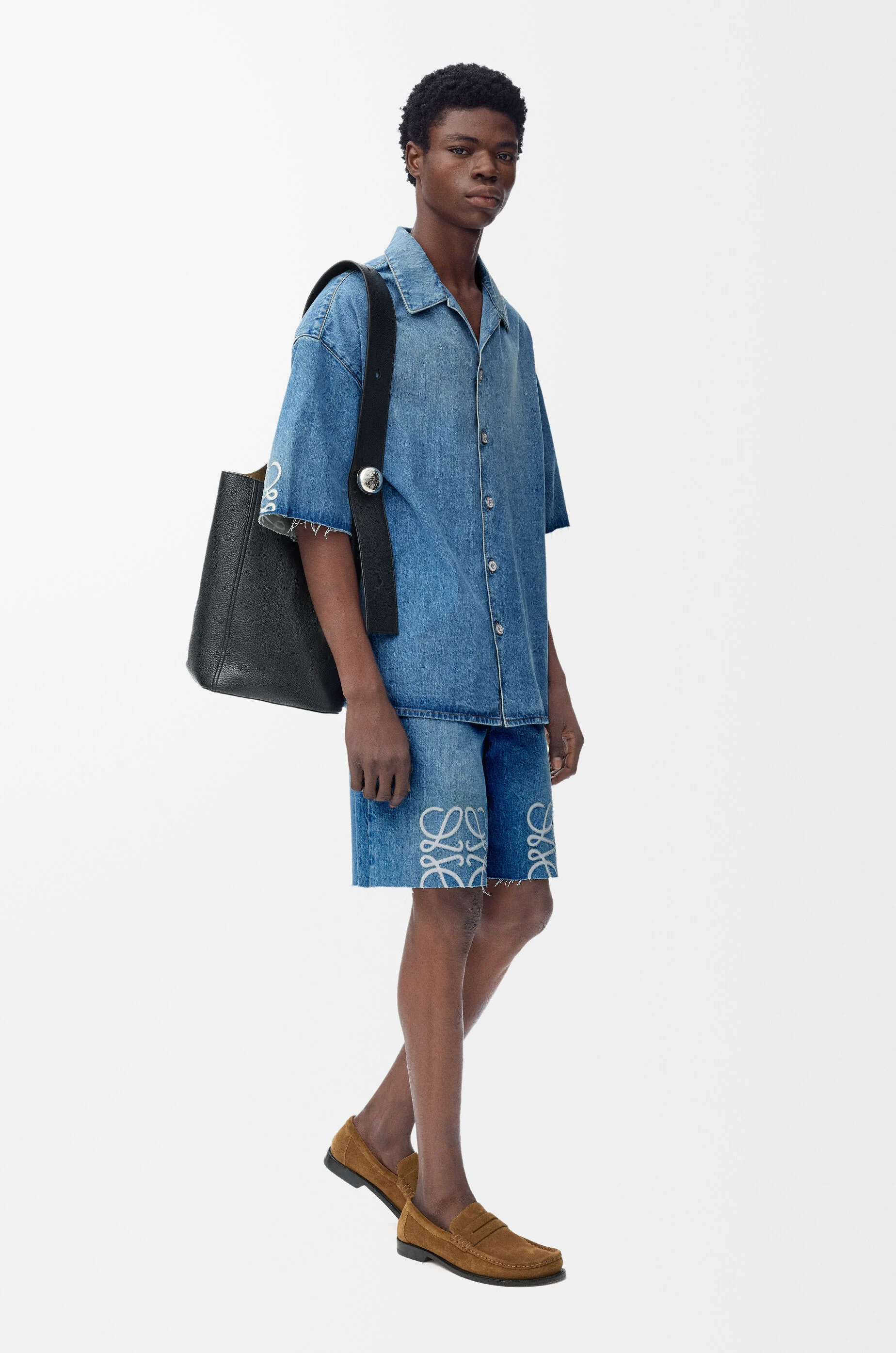 ショートスリーブ シャツ（デニム） ブルー - LOEWE
