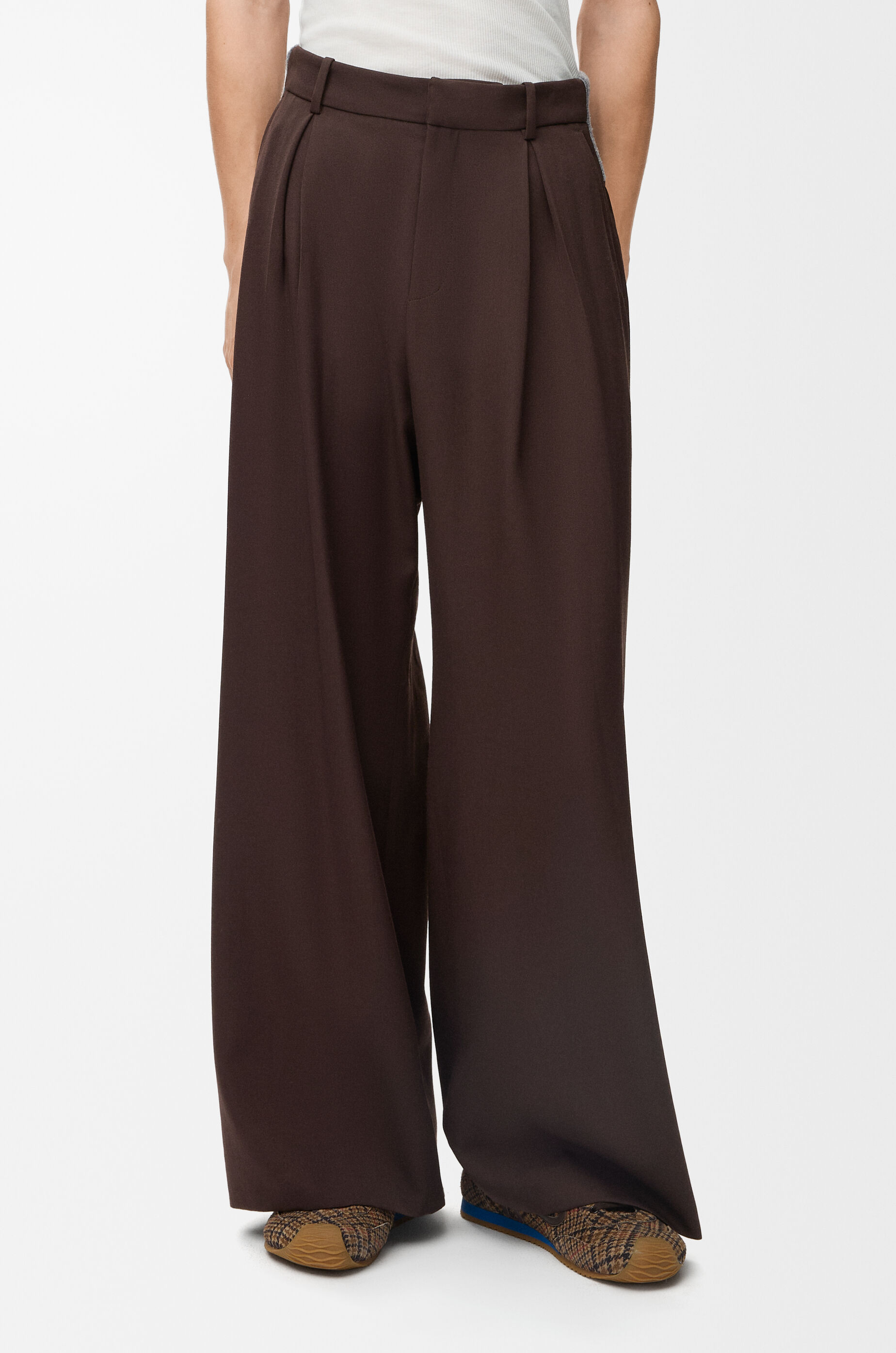 LOEWE ロエベ 24SS トラウザーズ (ウール) LOEWE ロエベ ウールパンツ/トラウザーズ レディース | レディース