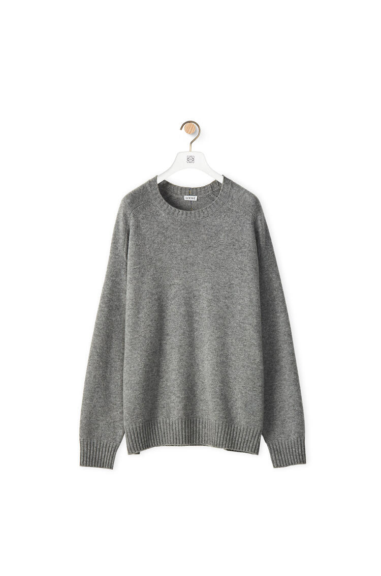 LOEWE Crew neck sweater in cashmere Grey pdp_rd