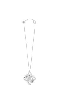 LOEWE Large pendant necklace in sterling silver Silver