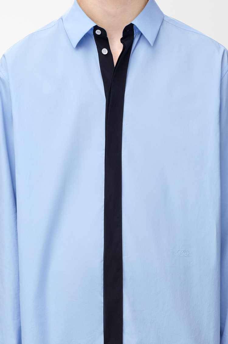 LOEWE Hemd aus Baumwolle Hellblau