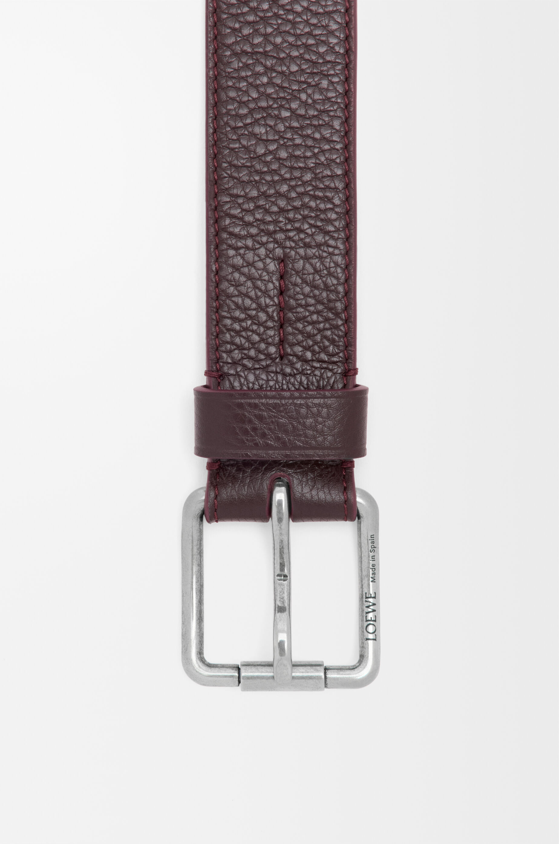 ローラーカーブ ベルト（サプルグレインカーフ） レッド - LOEWE