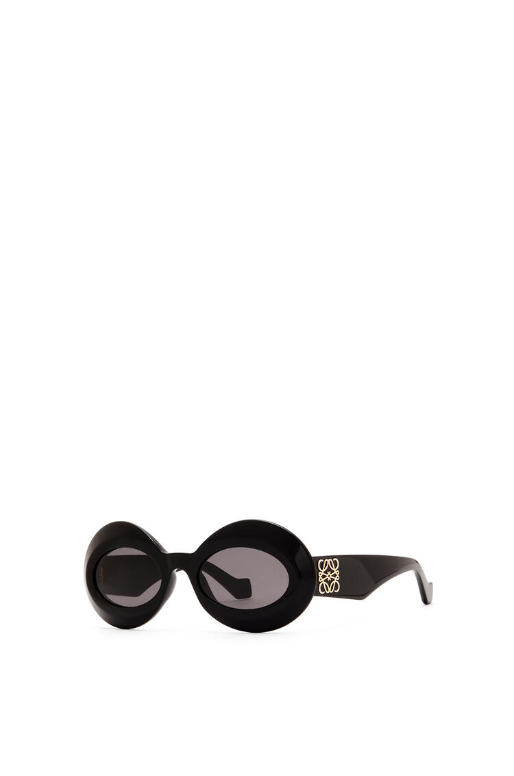 LOEWE Gafas de sol montura ovalada oversized en acetato Negro