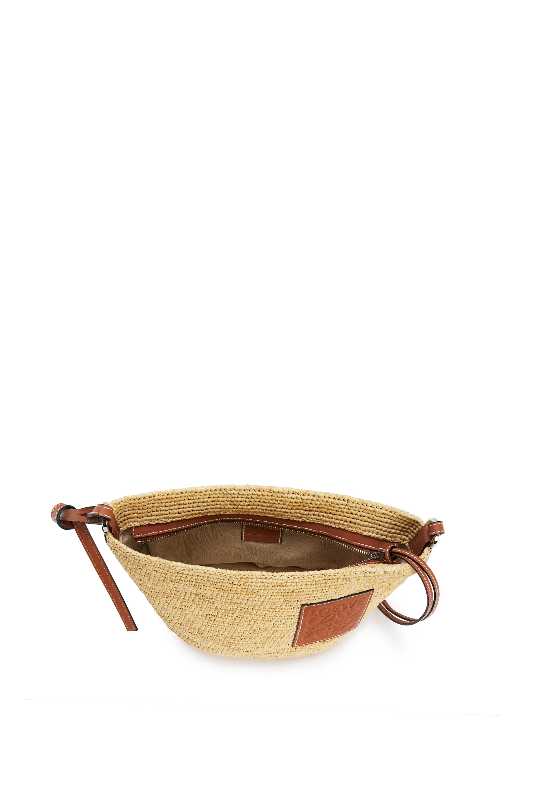 ポシェットバッグ(ラフィア&カーフスキン) ナチュラル/タン - LOEWE ポシェットバッグ(ラフィア&カーフスキン) ナチュラル/タン - LOEWE