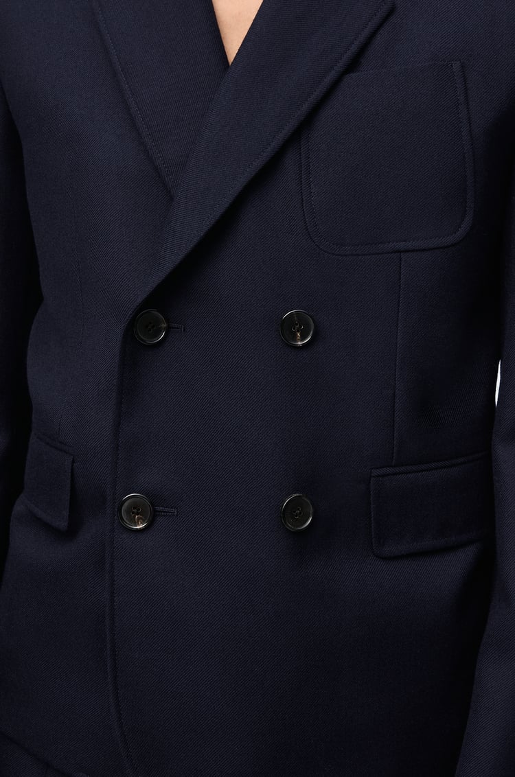 LOEWE Chaqueta en lana Azul Marino Jaspeado