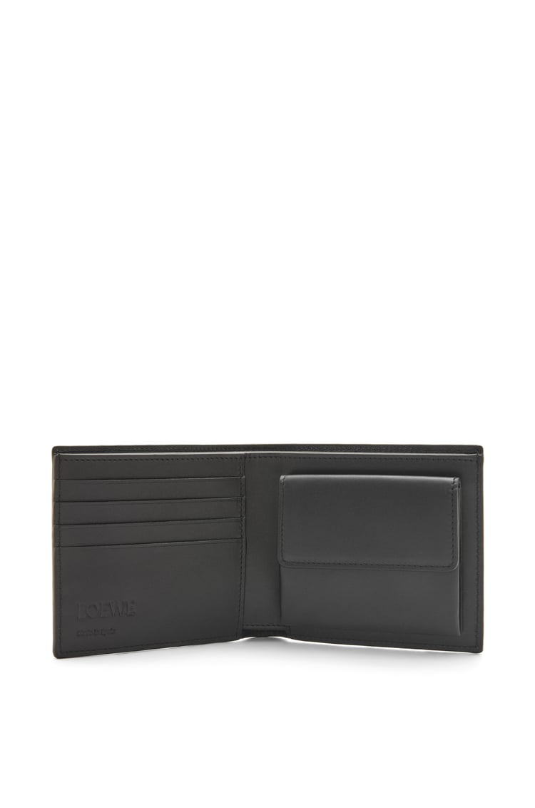 LOEWE Puzzle bifold coin wallet in classic calfskin 黑色
