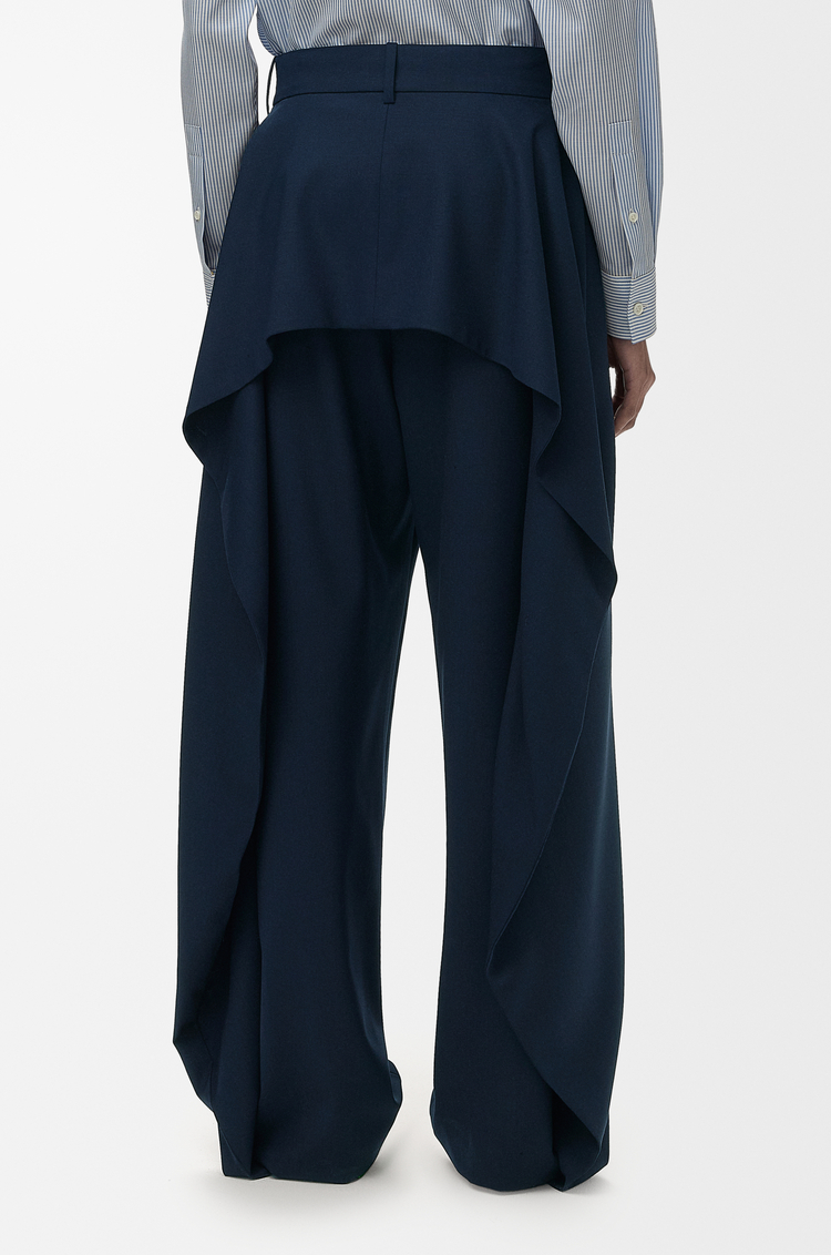 LOEWE Hose aus Wolle Marineblau