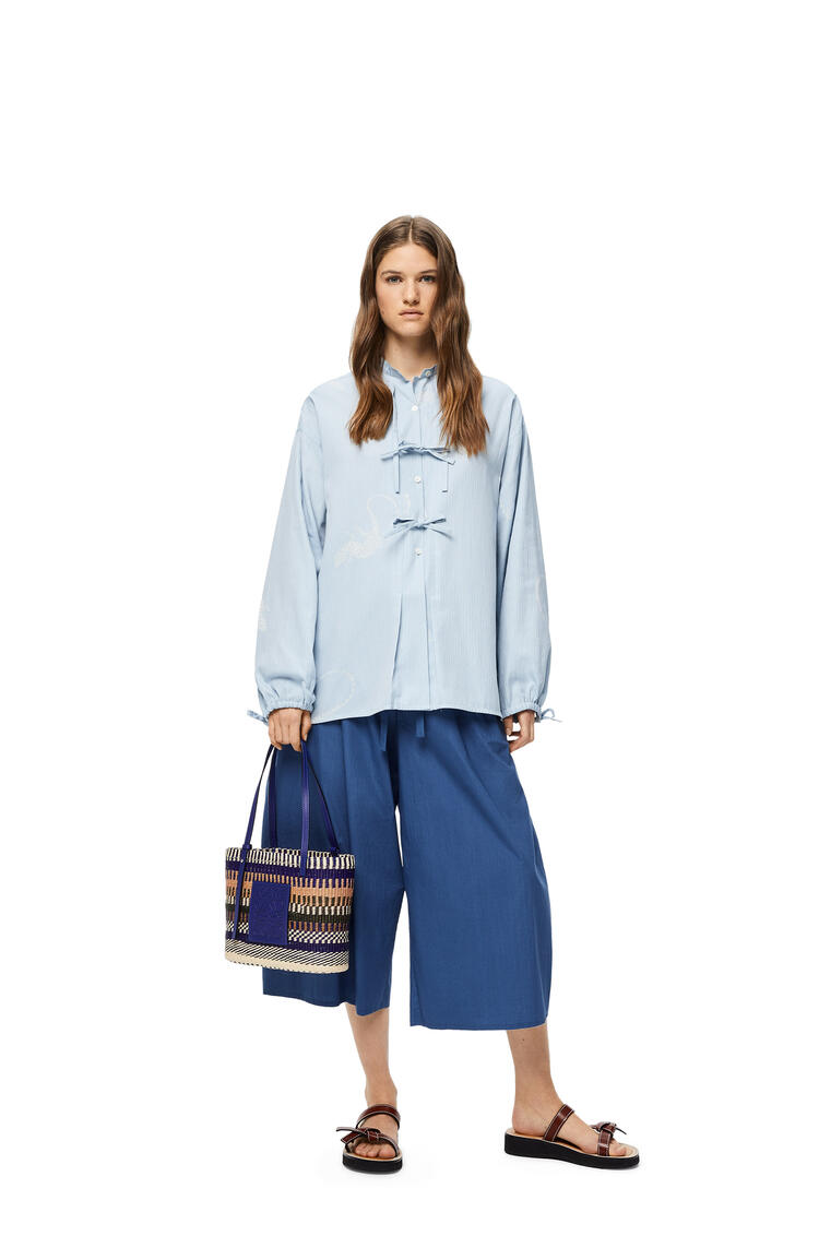 スクエア バスケットバッグ スモール レインボートキヤヤシ カーフ Purple Multicolor Loewe スクエア バスケットバッグ スモール レインボートキヤヤシ カーフ Purple Multicolor Loewe