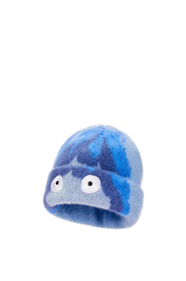 LOEWE 卡西法馬海毛和羊毛混紡毛帽 藍色/天藍