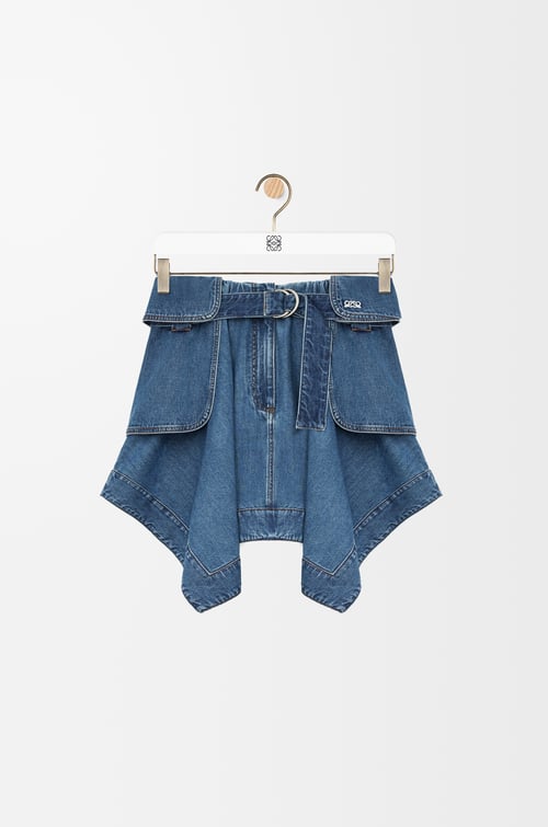 LOEWE カーゴ スカート（デニム） ライトブルー