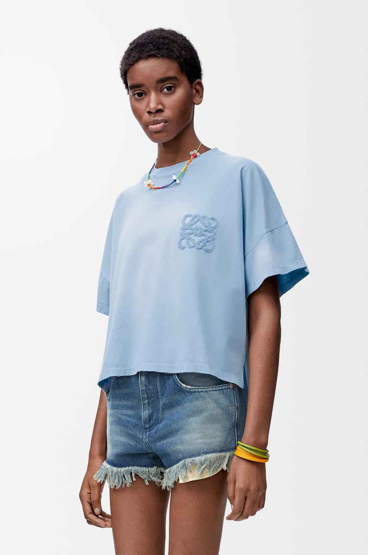 LOEWE Camiseta en algodón Azul Cielo