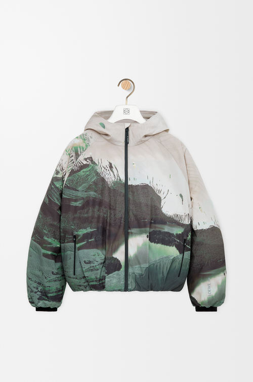 LOEWE Puffer jacket in technical shell Multicolor