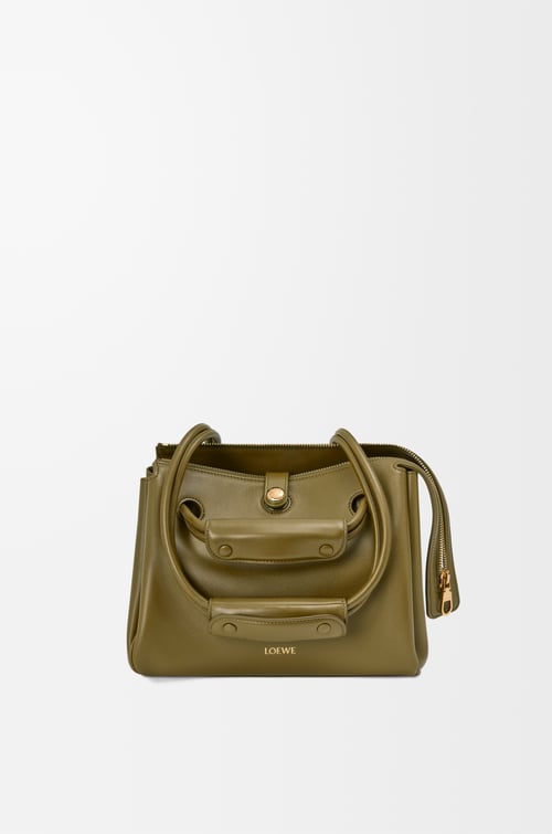 LOEWE Small Madrid bag in supple calfskin Olive