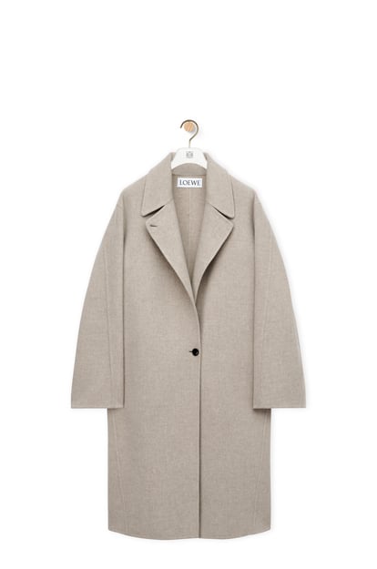 LOEWE Coat in wool and cashmere Light Beige/Taupe plp_rd