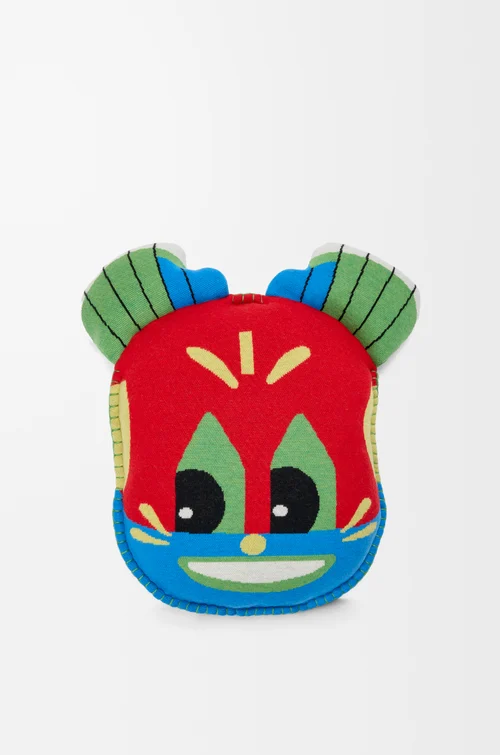 LOEWE Cushion in wool Seaside Blue/Multicolor