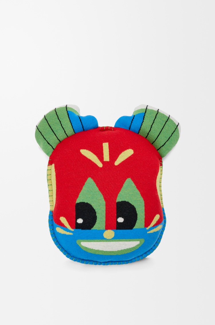 LOEWE Cushion in wool Seaside Blue/Multicolor