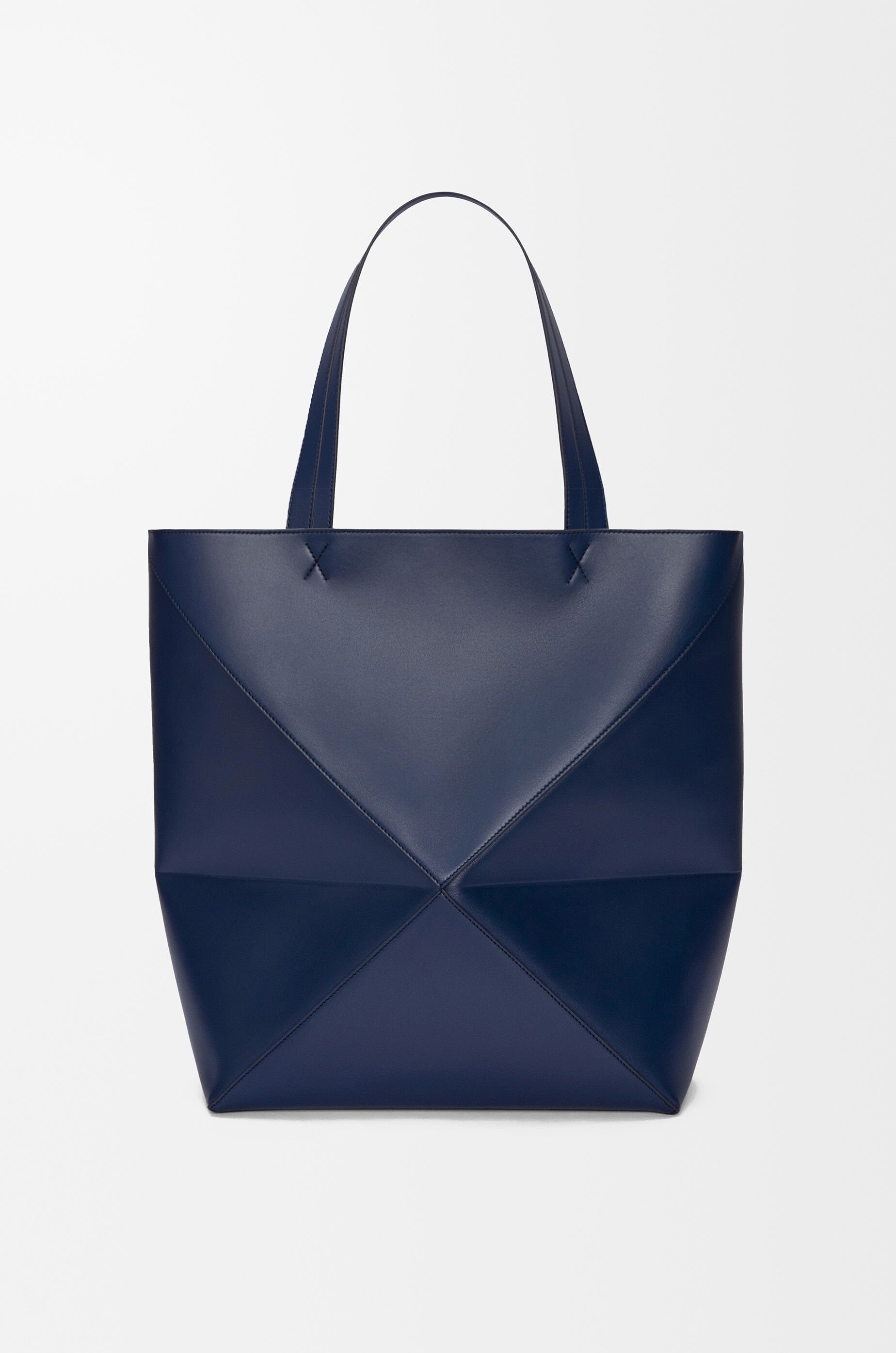 セール！数量限定 LOEWE PUZZLE FOLD トートバッグ XL XL Puzzle Fold tote in shiny calfskin Brown - LOEWE