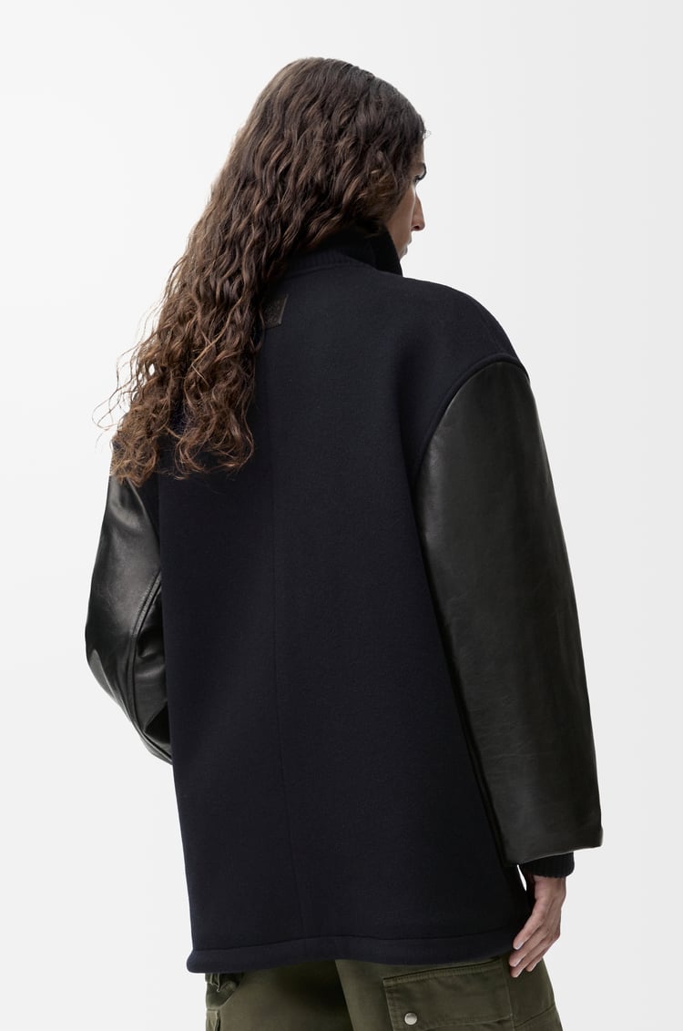 LOEWE Hybrid jacket in wool Navy/Black