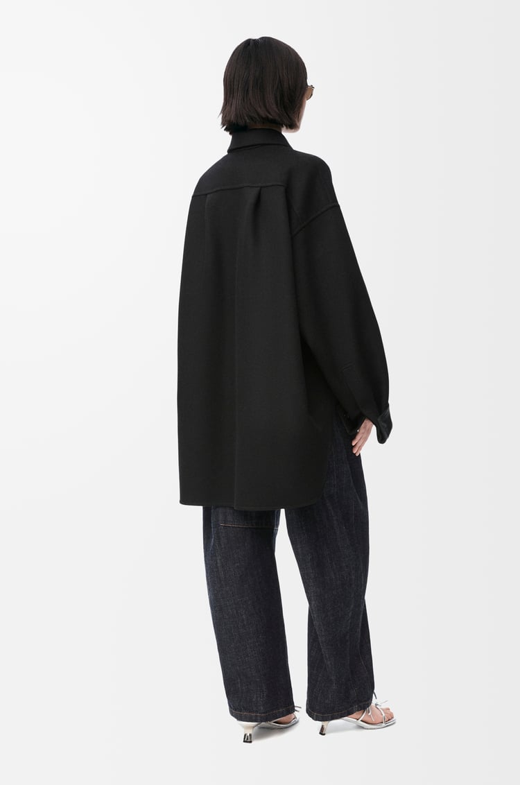 LOEWE オーバーシャツ（ウール&カシミヤ） ブラック
