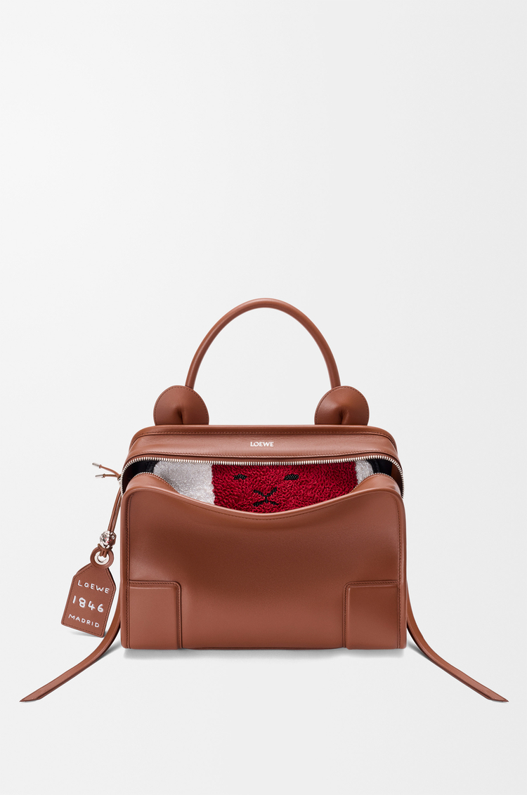 LOEWE Medium Lion Amazona 180 bag in soft calfskin ピーカン