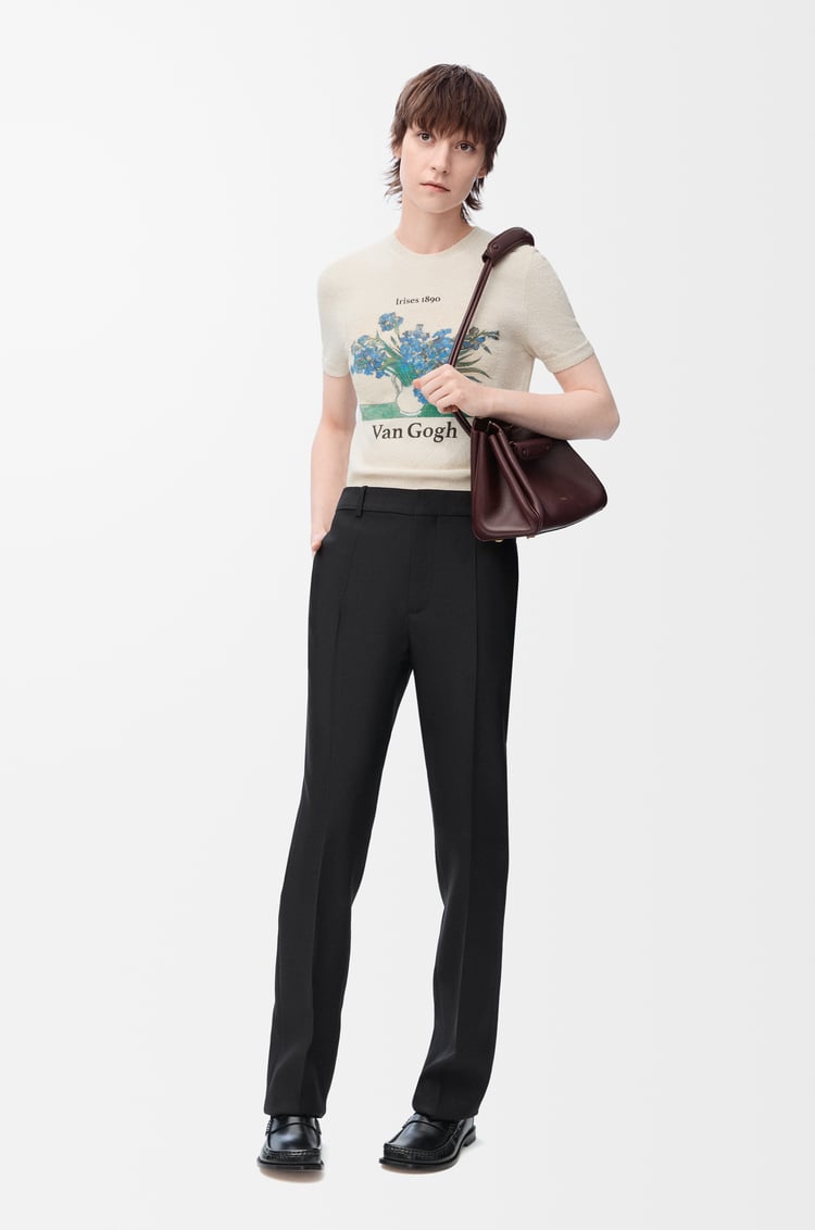 LOEWE トラウザーズ（ウール&シルク）  ブラック