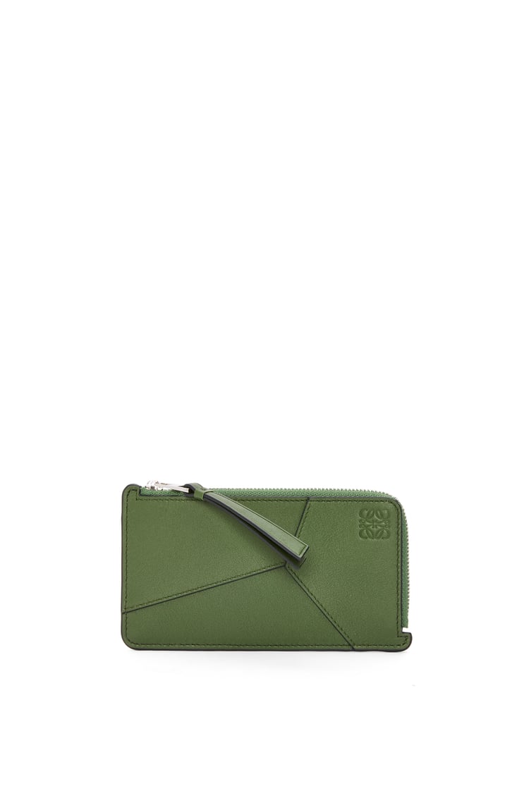 LOEWE Puzzle long coin cardholder in classic calfskin 獵人綠