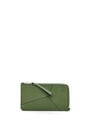 LOEWE Puzzle long coin cardholder in classic calfskin Hunter Green