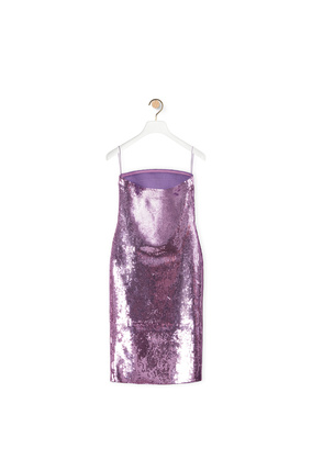 LOEWE Sequin bustier midi dress in viscose Violet plp_rd