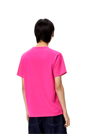 LOEWE Anagram T-shirt in cotton Fluo Pink plp_rd