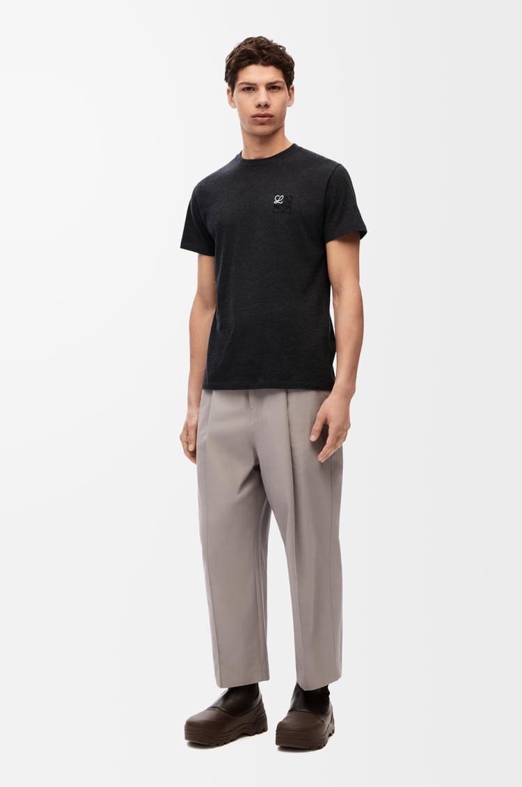 LOEWE Regular fit T-shirt in cotton Anthracite