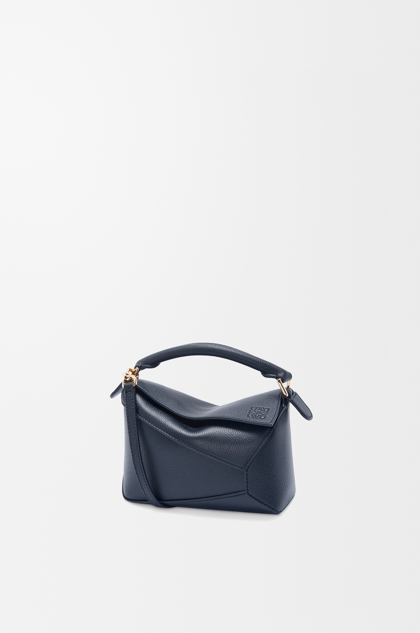 Mini Puzzle Edge bag in soft grained calfskin