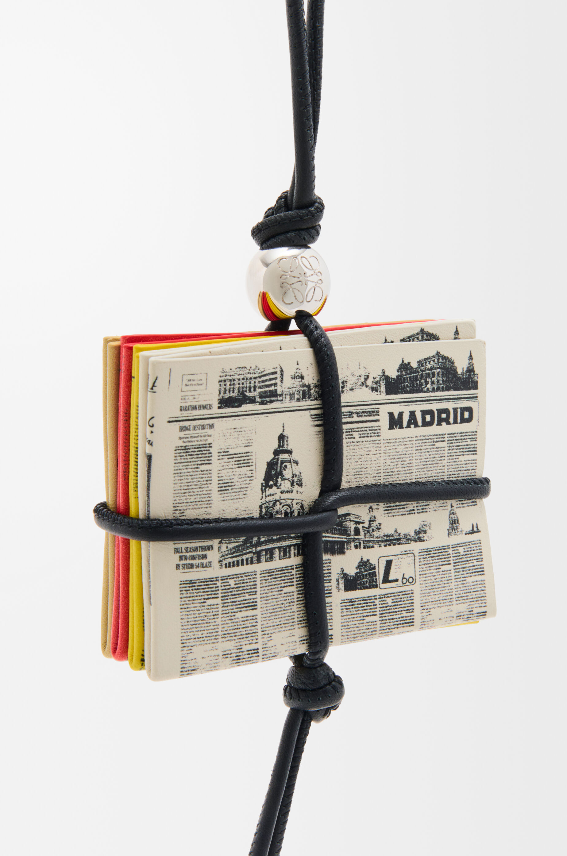 Newspaper charm in calfskin Multicolor - LOEWE USA Official Website