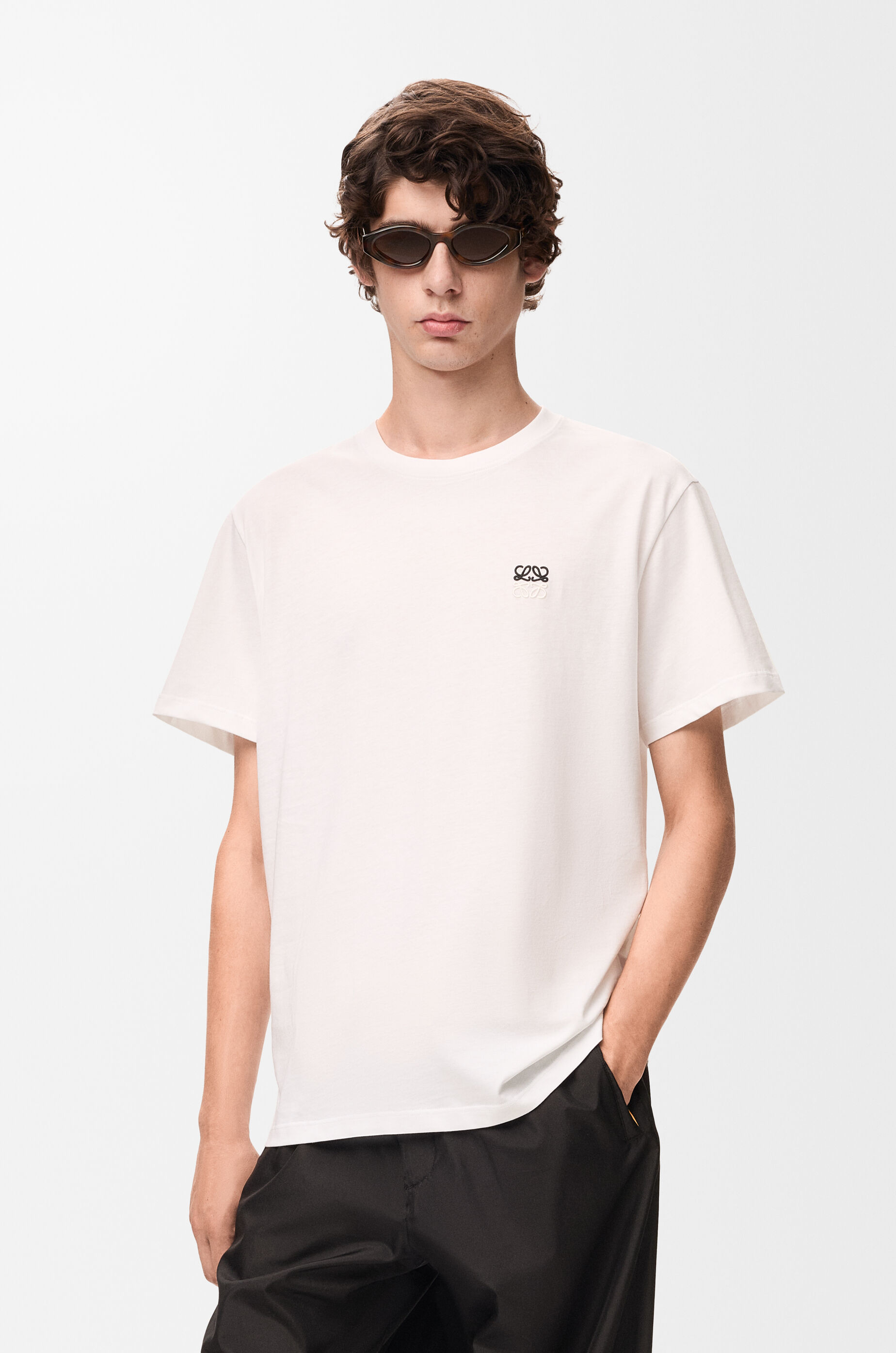 レギュラーフィット Tシャツ（コットン） ホワイト - ロエベ 日本 公式