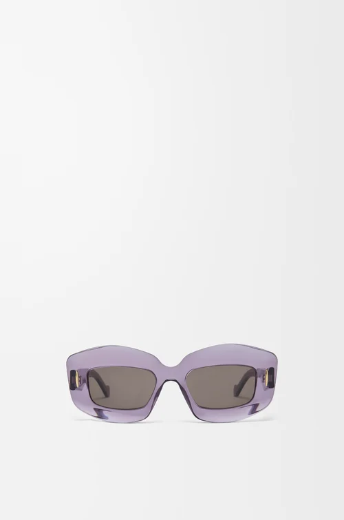 LOEWE 스크린 선글라스 투명 퍼플