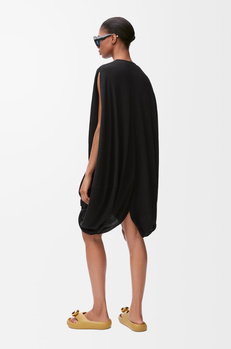 LOEWE Vestido en algodón y seda Negro