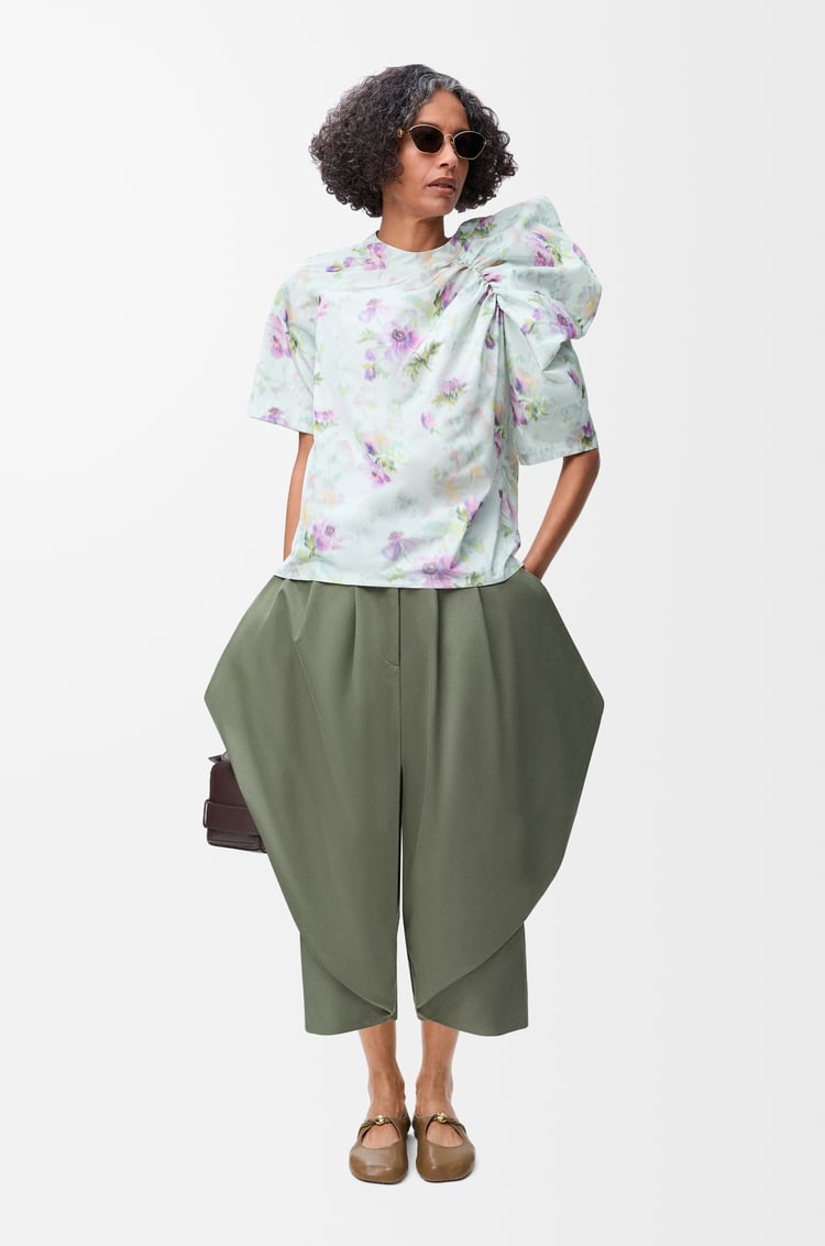 LOEWE トラウザーズ（コットン） カーキグリーン