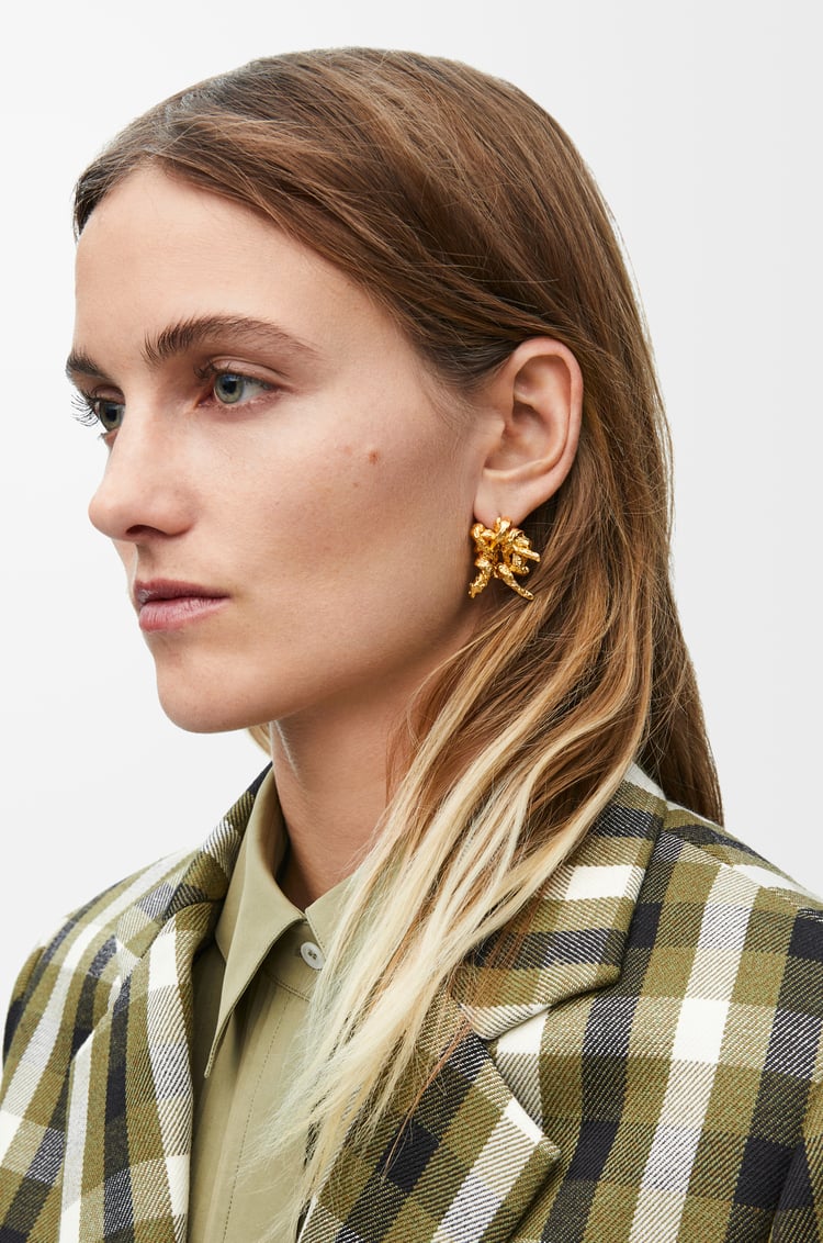 LOEWE Pendientes Tarantella en plata de ley Dorado