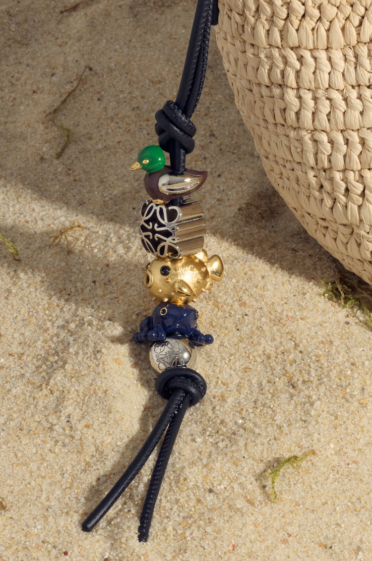 LOEWE 맞춤형 스트랩 - 클래식 카프스킨 블랙/팔라듐