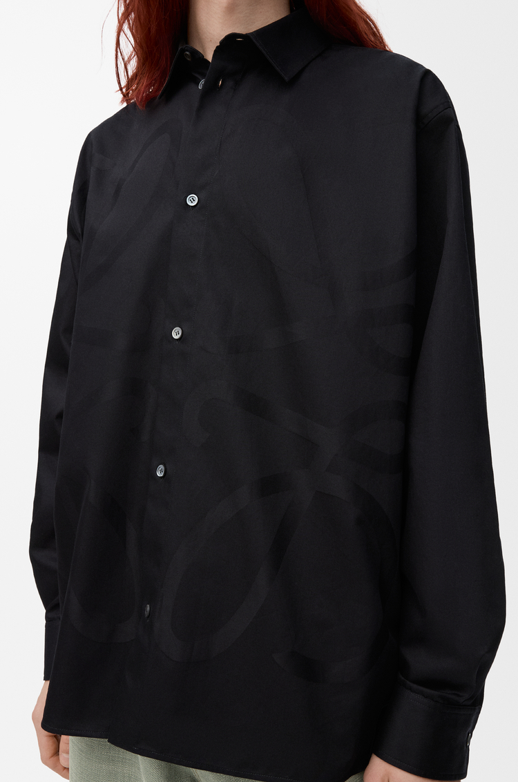 LOEWE Chemise Anagram en coton Noir