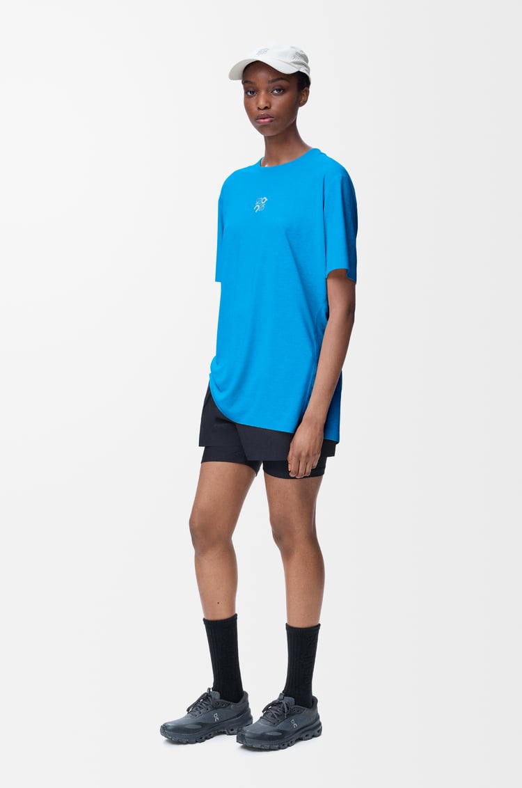 LOEWE Camiseta deportiva en tejido técnico Azul
